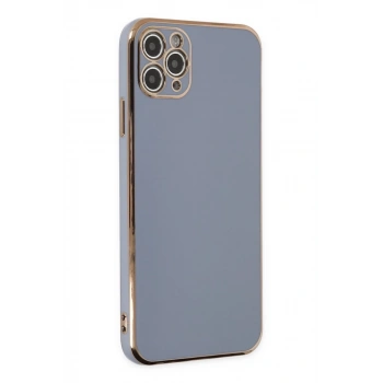 Apple iPhone 11 Pro Max Kılıf Volet Silikon - Mavi