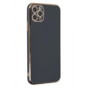 Apple iPhone 11 Pro Max Kılıf Volet Silikon - Siyah