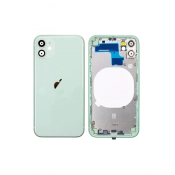 Iphone 11 Uyumlu Boş Kasa + Kapak Yeşil