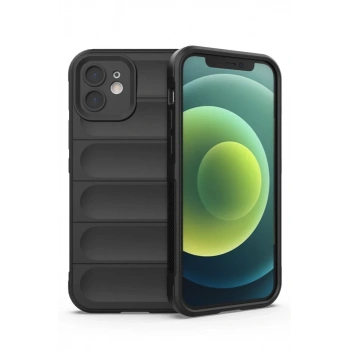 Apple iPhone 12 Kılıf Optimum Silikon - Siyah
