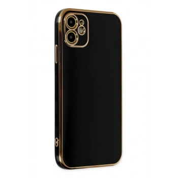 Apple iPhone 12 Kılıf Volet Silikon - Siyah