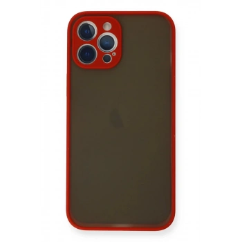 Apple iPhone 12 Pro Kılıf Montreal Silikon Kapak - Kırmızı