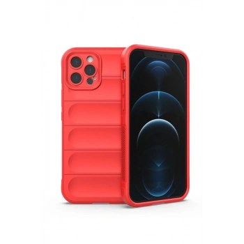 Apple iPhone 12 Pro Max Kılıf Optimum Silikon - Kırmızı