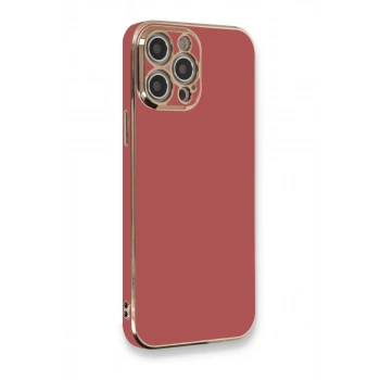 Apple iPhone 12 Pro Max Kılıf Volet Silikon - Kırmızı