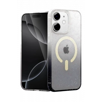Apple iPhone 12 Pummel Shiny Magsafe Kapak - Siyah