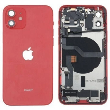 iPhone 12 Uyumlu FULL Dolu Kasa (Kırmızı)
