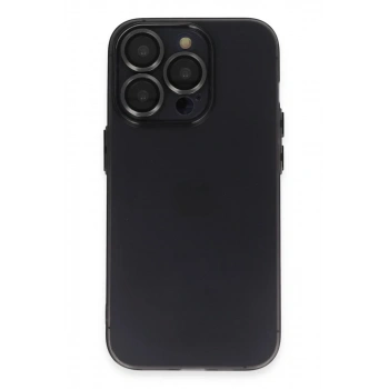 Apple iPhone 13 Pro Max Kılıf Luko Lens Silikon - Siyah
