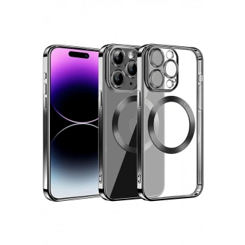 Apple iPhone 13 Pro Max Kılıf Slot Silikon - Siyah