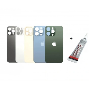 iPhone 13 PRO MAX Uyumlu Arka Batarya Pil Kapağı GÜMÜŞŞ (