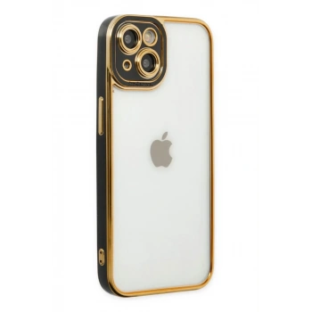 Apple iPhone 14 Plus Kılıf Liva Lens Silikon - Siyah
