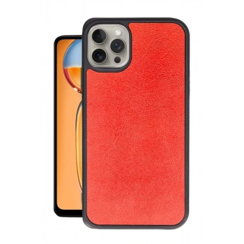Apple iPhone 14 Pro Kılıf Aras Deri Kapak - Kırmızı