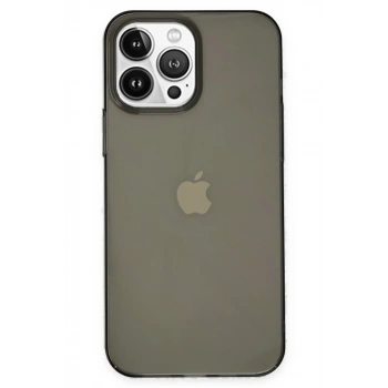 Apple iPhone 14 Pro Kılıf Pc Sert Şeffaf Kapak - Siyah
