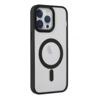 Apple iPhone 14 Pro Kılıf Room Magneticsafe Silikon - Siyah