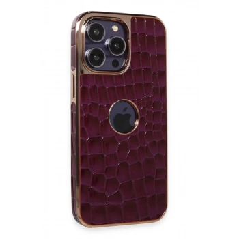 Apple iPhone 14 Pro Max Kılıf Snake Kapak - Derin Mor