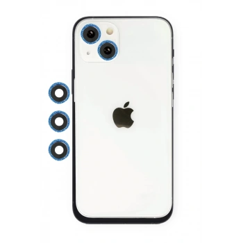 Apple iPhone 14 Shine Kamera Lens - Mavi