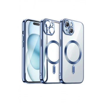 Apple iPhone 15 Kılıf Kross Magneticsafe Kapak - Sierra Blue