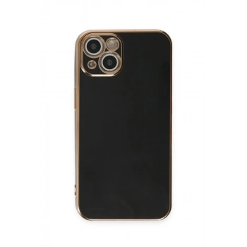 Apple iPhone 15 Kılıf Volet Silikon - Siyah