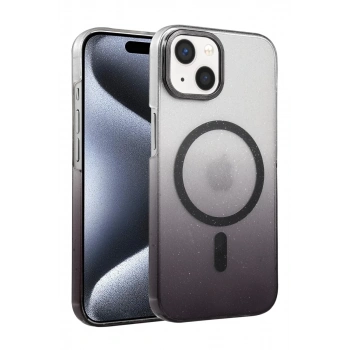 Apple iPhone 15 Plus Glossy Magsafe Kapak - Siyah