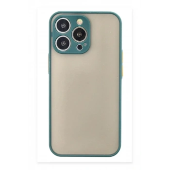 Apple iPhone 15 Pro Kılıf Montreal Silikon Kapak - Yeşil