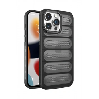 Apple iPhone 15 Pro Max Kılıf Airmax Silikon Kapak - Siyah