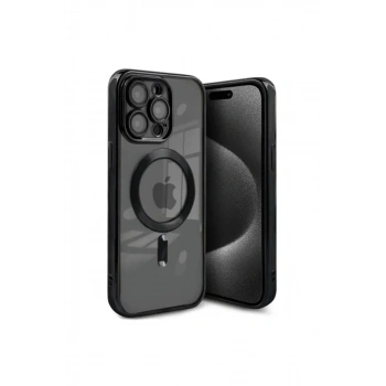 Apple iPhone 15 Pro Max Kılıf Kross Magneticsafe Kapak - Siyah