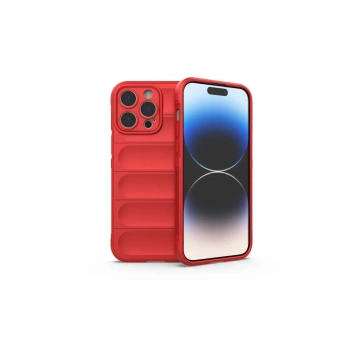 Apple iPhone 15 Pro Max Kılıf Optimum Silikon - Kırmızı