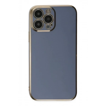 Apple iPhone 15 Pro Max Kılıf Volet Silikon - Mavi