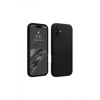 Apple iPhone 16 Kılıf First Silikon - Siyah