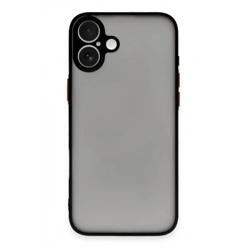 Apple iPhone 16 Kılıf Montreal Silikon Kapak - Siyah