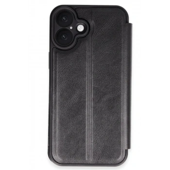 Apple iPhone 16 Plus Kılıf Flip Cover - Siyah