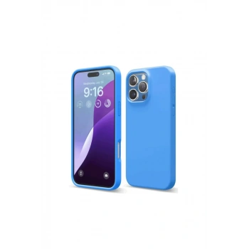 Apple iPhone 16 Pro Kılıf First Silikon - Mavi