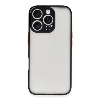 Apple iPhone 16 Pro Kılıf Montreal Silikon Kapak - Siyah
