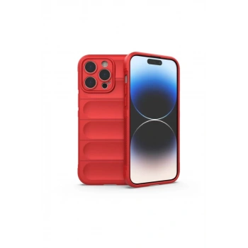 Apple iPhone 16 Pro Kılıf Optimum Silikon - Kırmızı