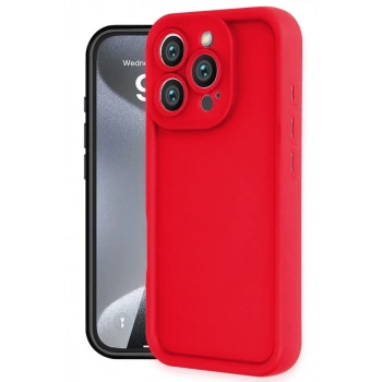 Apple iPhone 16 Pro Kılıf Viera Silikon - Kırmızı