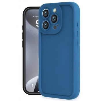 Apple iPhone 16 Pro Kılıf Viera Silikon - Mavi