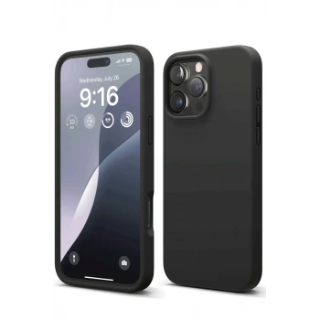 Apple iPhone 16 Pro Max Kılıf First Silikon - Siyah