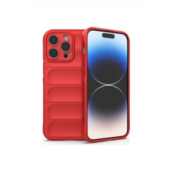 Apple iPhone 16 Pro Max Kılıf Optimum Silikon - Kırmızı