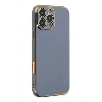 Apple iPhone 16 Pro Max Kılıf Volet Silikon - Mavi