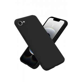 Apple iPhone 16E Kılıf First Silikon - Siyah