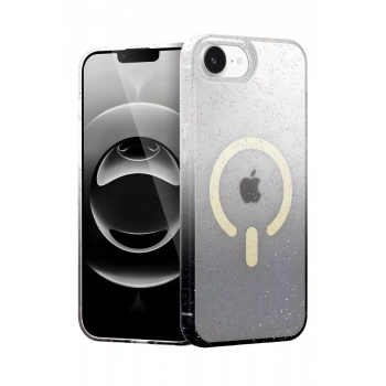 Apple iPhone 16E Pummel Shiny Magsafe Kapak - Siyah