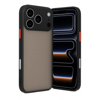 Apple iPhone 17 Pro Max Kılıf Montreal Silikon Kapak - Siyah