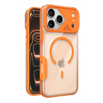 Joko Apple iPhone 17 Pro Zinko Magsafe Kapak - Turuncu