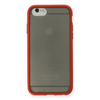 Apple iPhone 6 Kılıf Montreal Silikon Kapak - Kırmızı