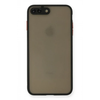 Apple iPhone 7 Plus Kılıf Montreal Silikon Kapak - Siyah