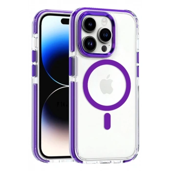 Joko Apple iPhone 14 Pro Uyumlu Bella Magsafe Kapak - Derin Mor