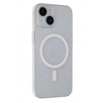 Joko Apple iPhone 15 Plus Uyumlu Tuna PC Slim Magsafe Kapak - Şeffaf