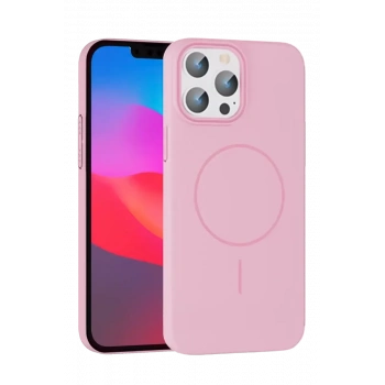 Joko Apple iPhone 15 Pro Max Uyumlu Broş Magsafe Kapak - Pembe