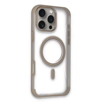 Joko Apple iPhone 16 Pro Max Uyumlu Hilton Magsafe Kapak - Gold