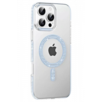 Joko Apple iPhone 16 Pro Max Uyumlu Move Taşlı Magsafe Kapak - Mavi