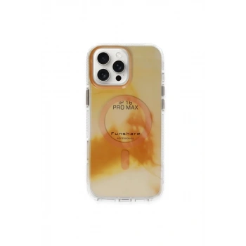 Joko Apple iPhone 16 Pro Max Uyumlu Phantom Magsafe Kapak - Gold